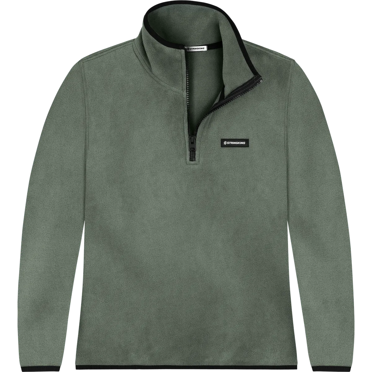 StringKing Women's Polartec Fleece Quarter Zip - Relaxed Fit, Avenue Green, Front