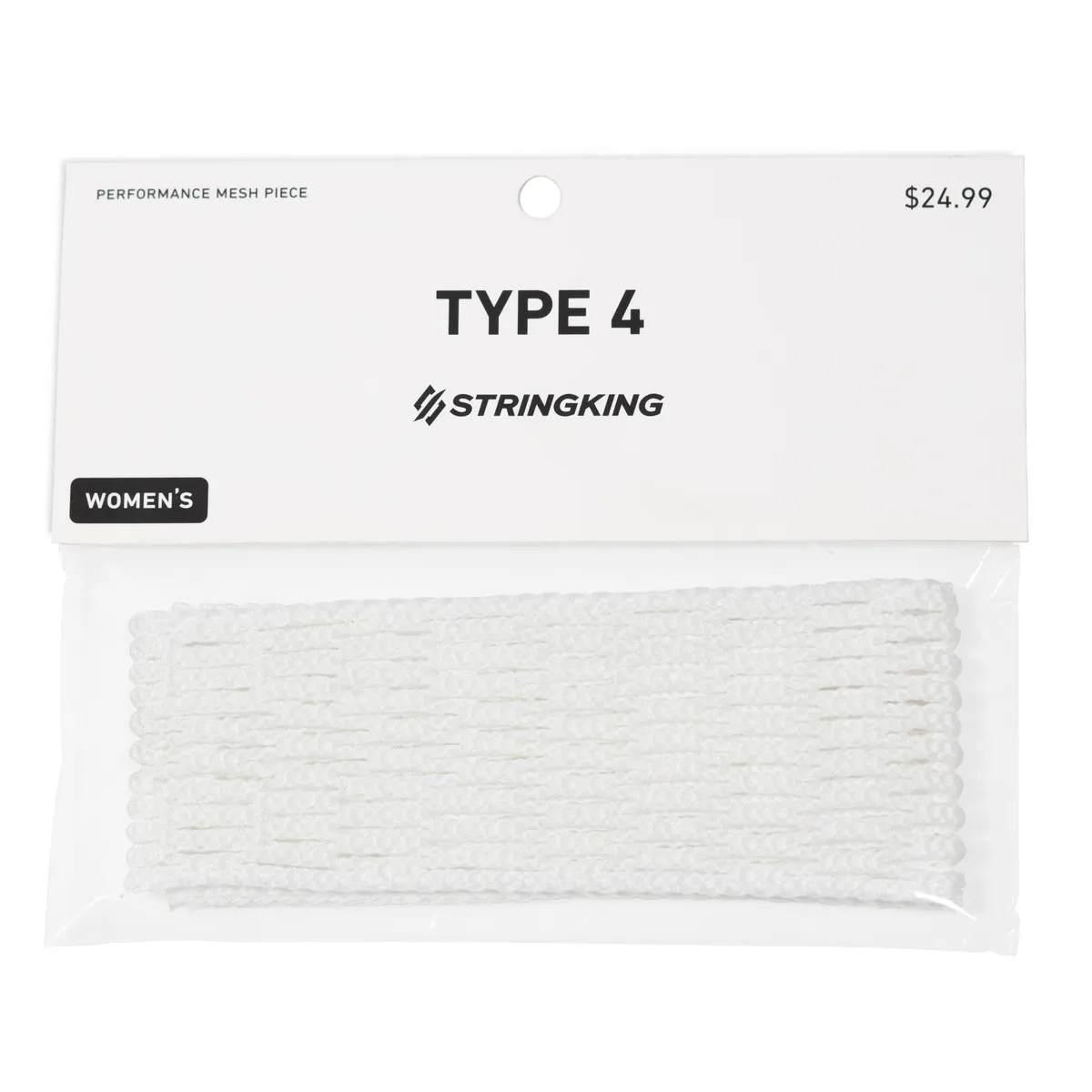 StringKing Women's Type 4 - No String Kit, White, Packaged