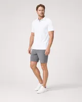 StringKing Men's StayCool Polo - Sharp Fit, White, Full Front Angle - Human Model
