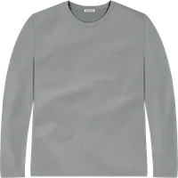 StringKing Men's StayWarm Long Sleeve Tee - Relaxed Fit, Gray, Front