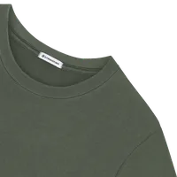 StringKing Men's Pima Cotton Crewneck Sweatshirt - Relaxed Fit, Moss, Detail