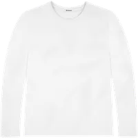 StringKing Men's StayCool Long Sleeve Tee - Relaxed Fit, White, Front
