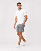 StringKing Men's Pima Jersey Classic Polo, Collar Shoulder - Human Model