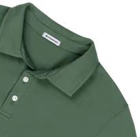 StringKing Men's Pima Cotton Short Sleeve Polo - Sharp Fit, Green, Detail