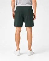 StringKing Men's Pima Terry Shorts - Relaxed Fit, Pine Grove, Full Back - Human Model - Chest to Feet