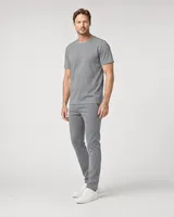 StringKing Men's StayWarm Tee - Sharp Fit, Gray, Full Front Angle - Human Model