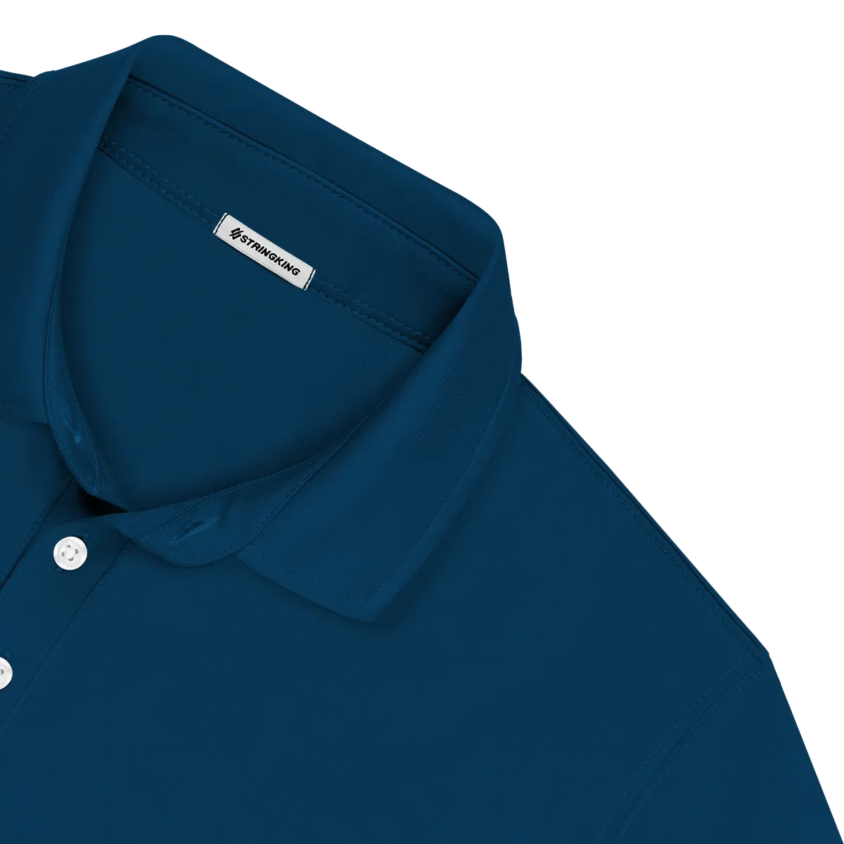 StringKing Men's StayCool Polo - Relaxed Fit, Navy Blue, Detail