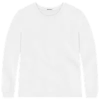 StringKing Men's Pima Terry Crew Sweater - Sharp Fit, White, Front