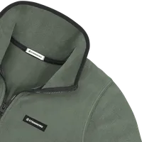 StringKing Women's Polartec Fleece Quarter Zip Pro - Sharp Fit, Avenue Green, Detail