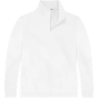 StringKing Men's StayWarm Quarter Zip - Relaxed Fit, White, Front