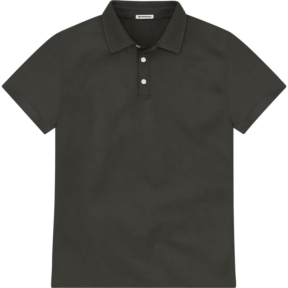 StringKing Men's Pima Jersey Signature Polo Multi - Relaxed Fit, Peat, Front