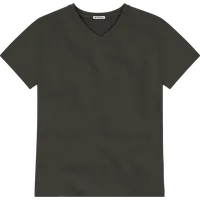 StringKing Men's Pima Terry V-Neck Tee - Relaxed Fit, Peat, Front