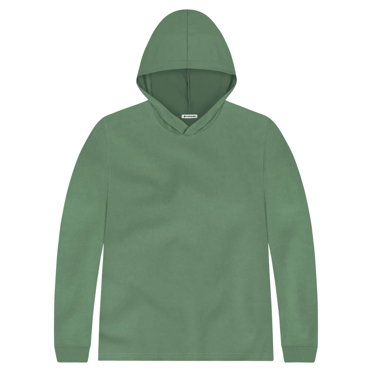 StringKing Men's FlexTech Lightweight Hoodie - Sharp Fit, Green, Front
