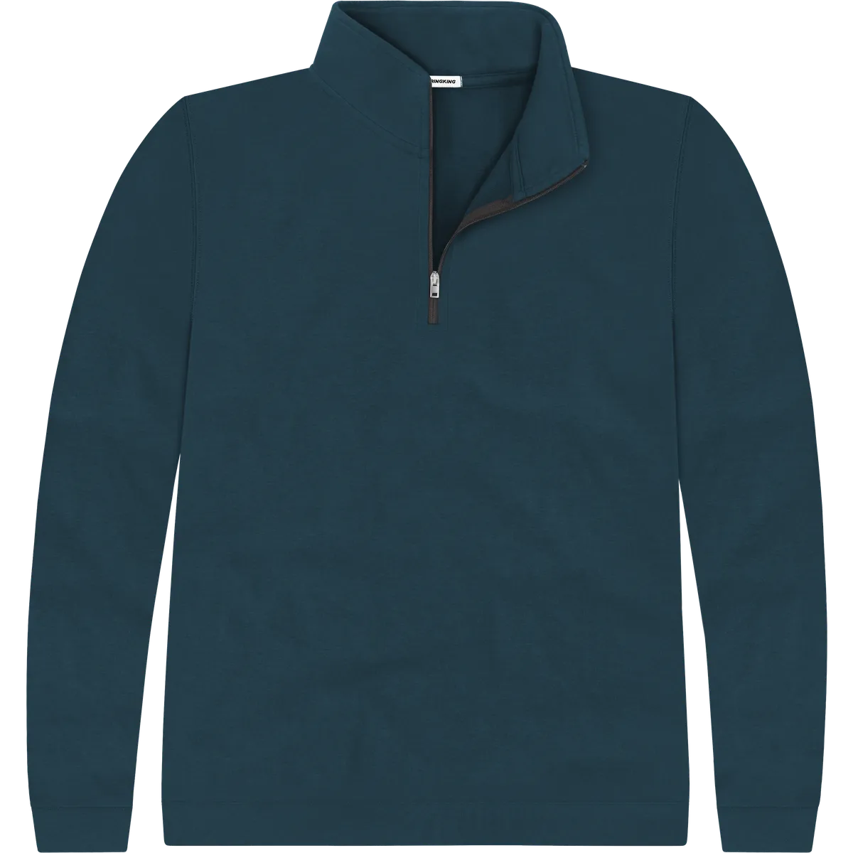 StringKing Men's Pima Terry Quarter Zip - Sharp Fit, Navy, Front