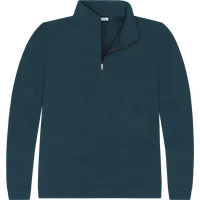 StringKing Men's Pima Terry Quarter Zip - Sharp Fit, Navy, Front