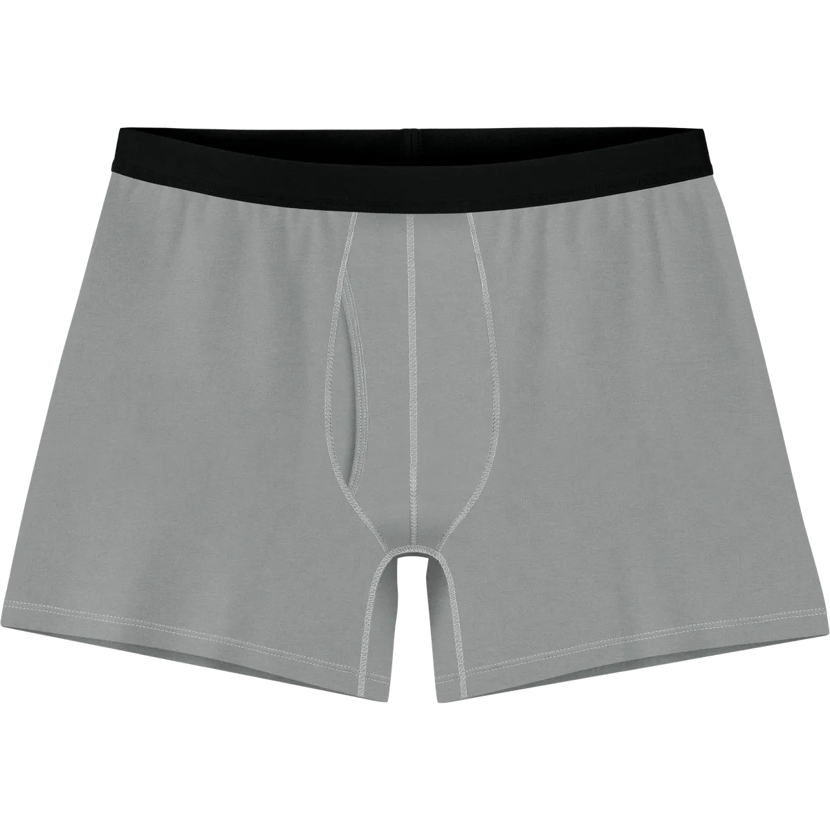 StringKing Men's StayCool Boxers - Relaxed Fit, Gray, Front