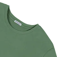 StringKing Men's Pima Cotton Short Sleeve Crewneck T-Shirt - Sharp Fit, Green, Detail