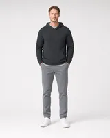 StringKing Men's StayWarm Hoodie - Relaxed Fit, Black, Full Front - Human Model