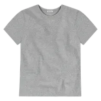 StringKing Men's Pima Cotton Short Sleeve Crewneck T-Shirt - Relaxed Fit, Heather Gray, Front