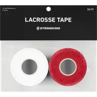 StringKing Lacrosse Tape - 2-Pack, White / Red, Packaged, Front