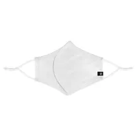 Washable Cloth Face Mask Adjustable White Flat