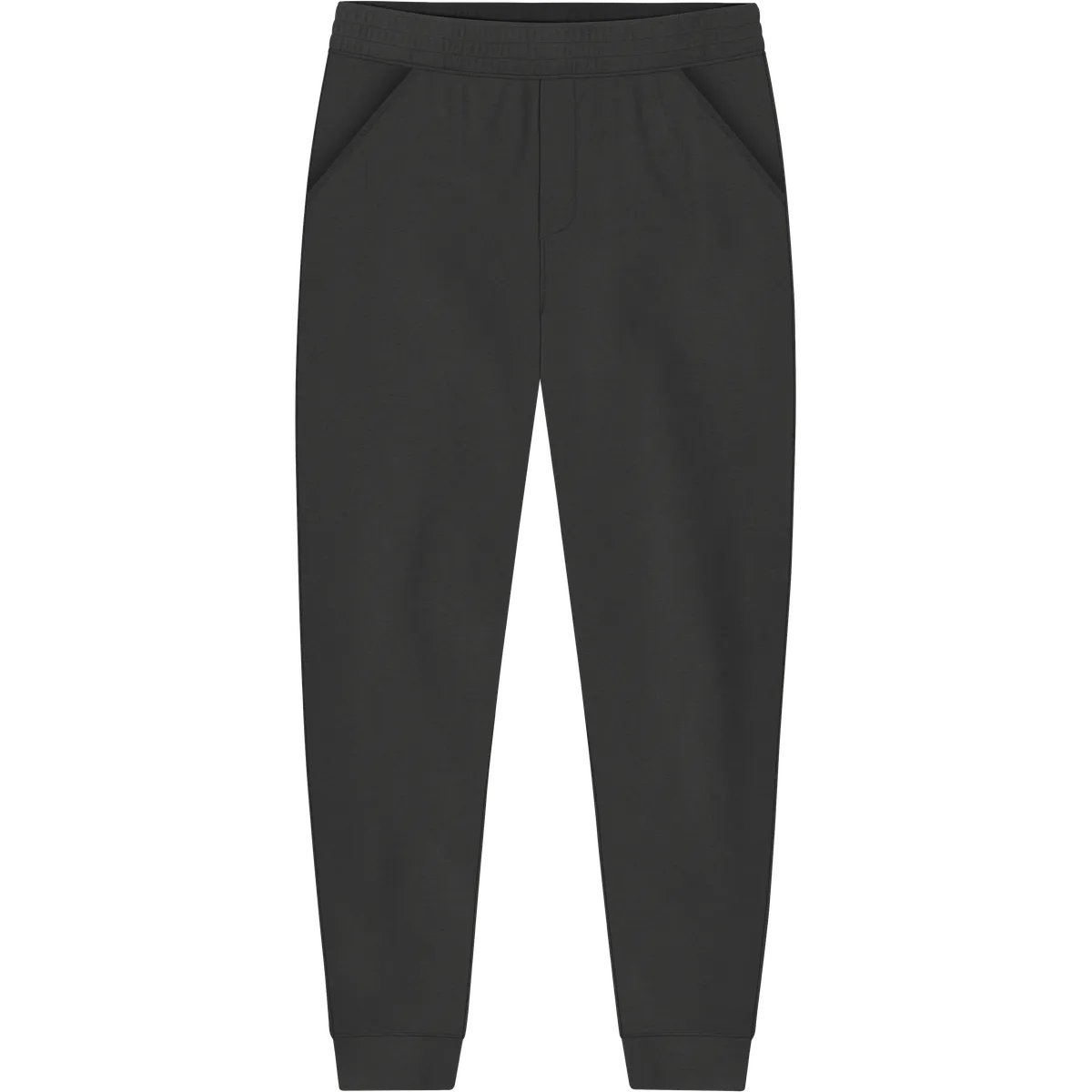 StringKing Men's Pima Terry Sweatpants - Relaxed Fit, Black, Front