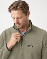 StringKing Men's Polartec Fleece Quarter Zip - Sharp Fit, Mermaid, Collar Shoulder - Human Model