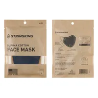 StringKing Cloth Face Mask - Standard, Single, Large, Navy, Front, Back
