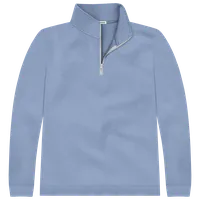 StringKing Men's Pima Cotton Quarter Zip - Relaxed Fit, Slate Blue, Front