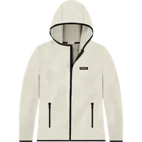 StringKing Women's Polartec Fleece Full Zip Hoodie with Pockets - Relaxed Fit, Jet Stream, Front