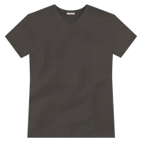 StringKing Men's FlexTech Short Sleeve V-Neck T-Shirt - Sharp Fit, Charcoal, Front