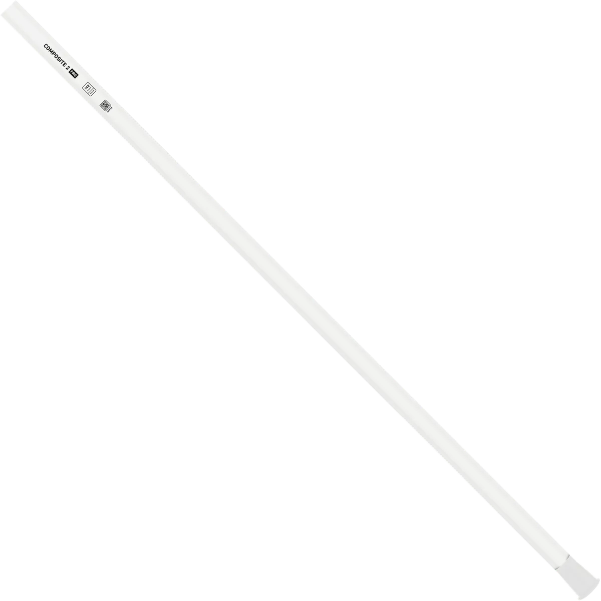 StringKing Composite 2 Pro Goalie - 142 Grams, White, Full Length, Angled, Left Side, With Butt End