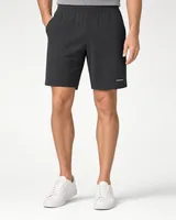 StringKing Men's StayCool Shorts - Relaxed Fit, Black, Full Front - Human Model - Waist to Mid-calf