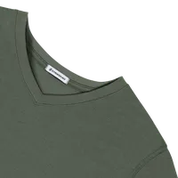 StringKing Men's FlexStyle Short Sleeve V-Neck T-Shirt - Relaxed Fit, Thyme, Detail
