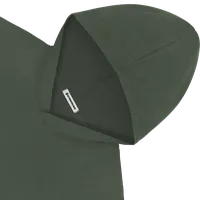 StringKing Men's Pima Terry Hoodie - Relaxed Fit, Moss, Detail