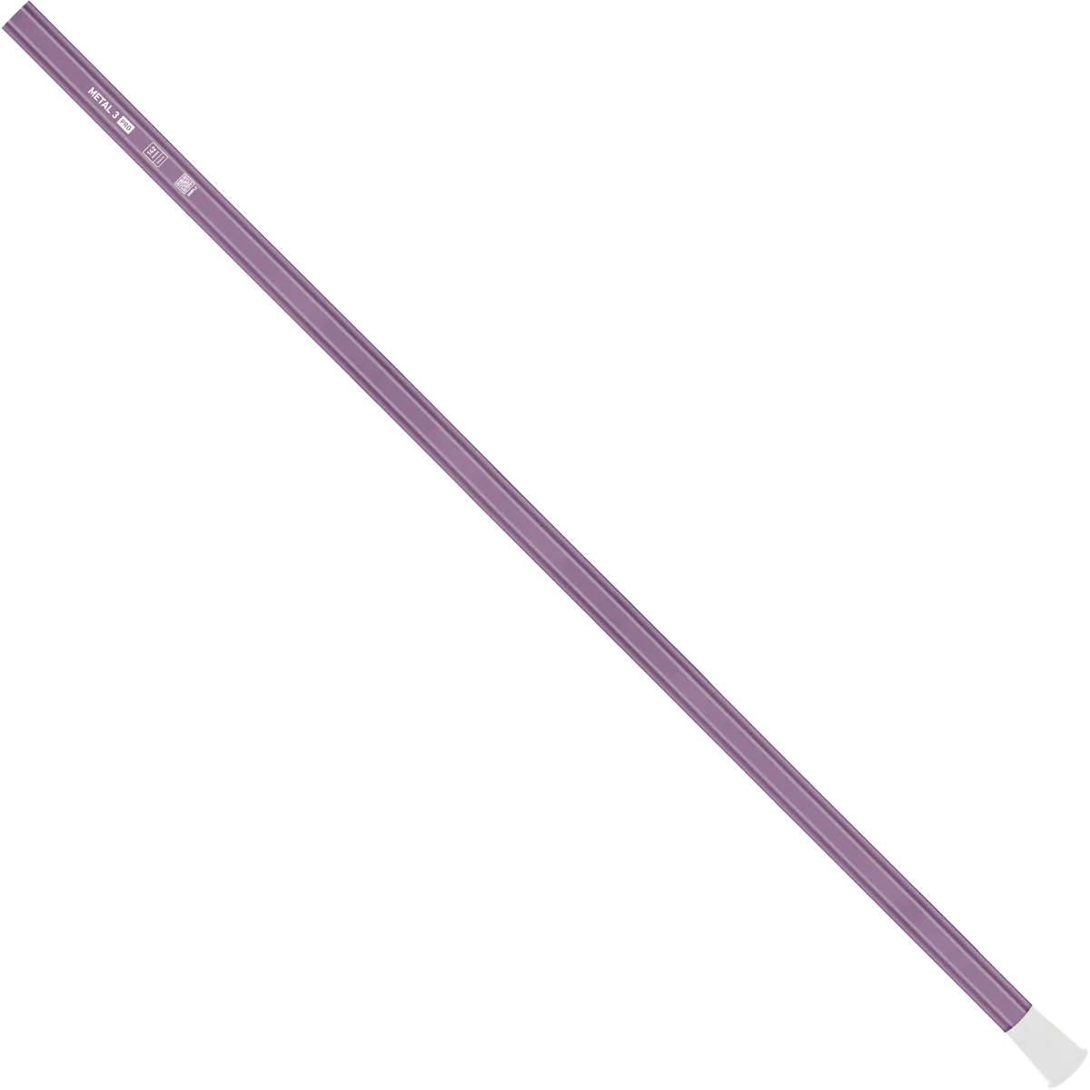 StringKing Metal 3 Pro Goalie - 142 Grams, Purple, Full Length, Angled, Left Side, With Butt End