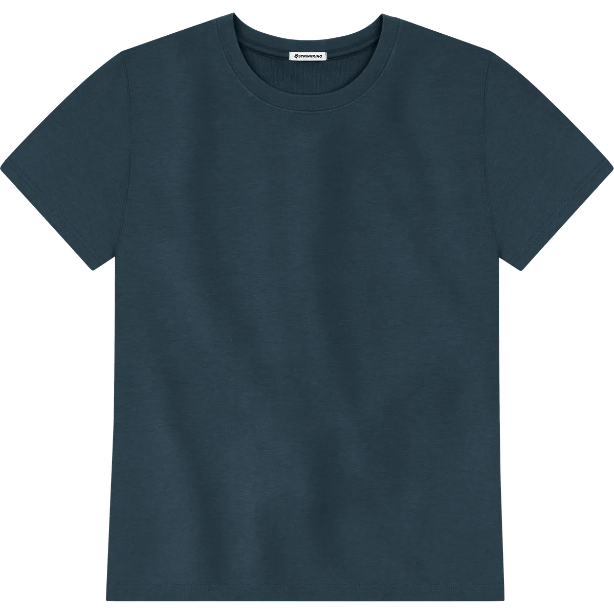 StringKing Men's Heavy Pima Cotton T-Shirt - Relaxed Fit, Navy, Front