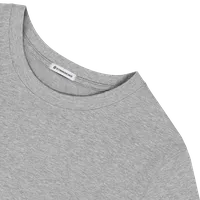 StringKing Women's Heavy Pima Cotton T-Shirt - Sharp Fit, Heather Gray, Detail