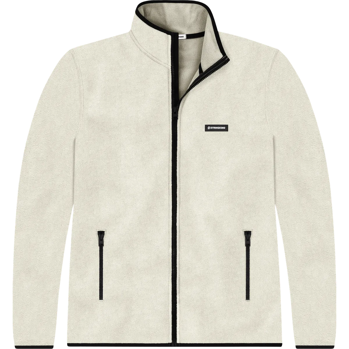 StringKing Men's Polartec Fleece Full Zip Pro - Sharp Fit, Jet Stream, Front