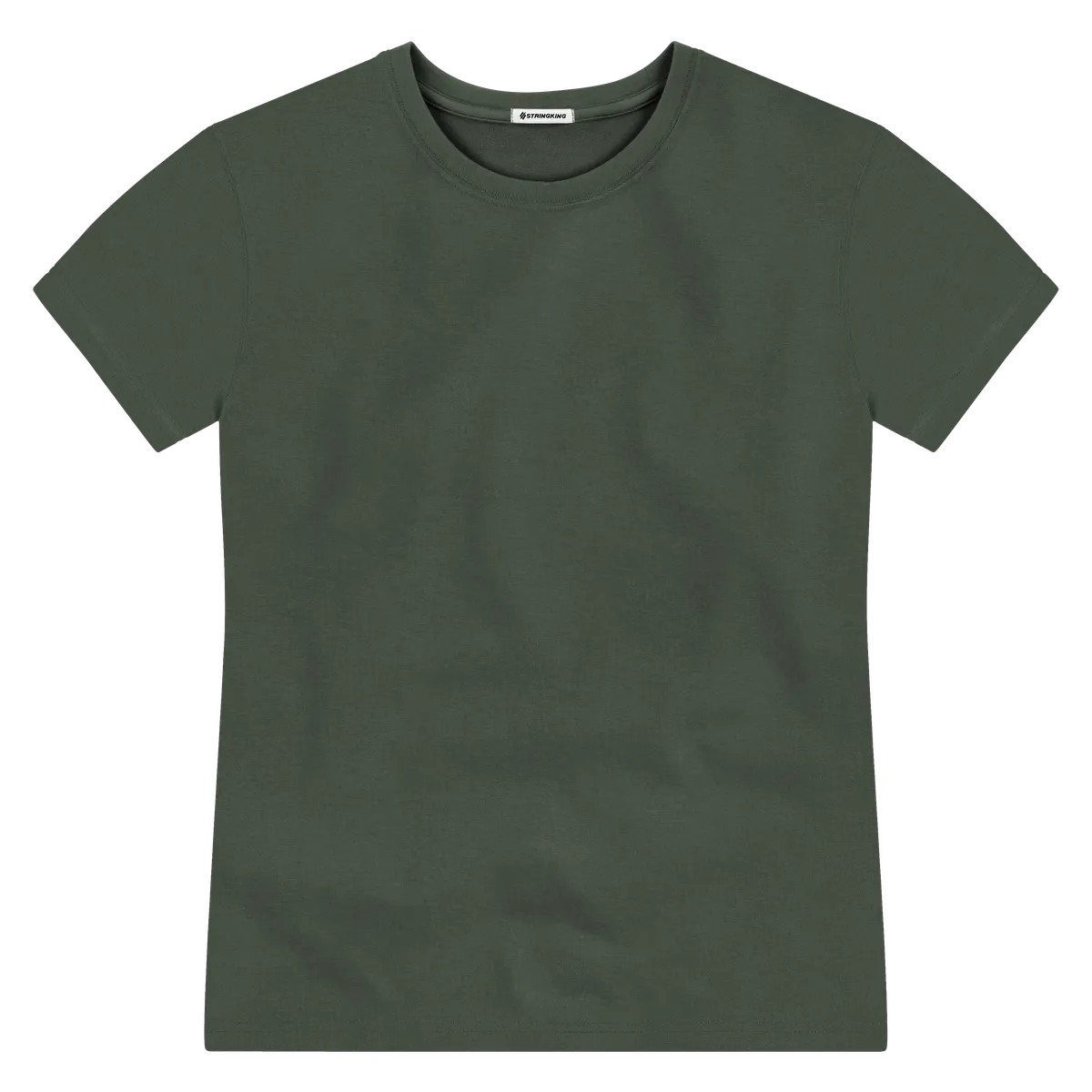 StringKing Men's Pima Terry Tee - Sharp Fit, Moss, Front