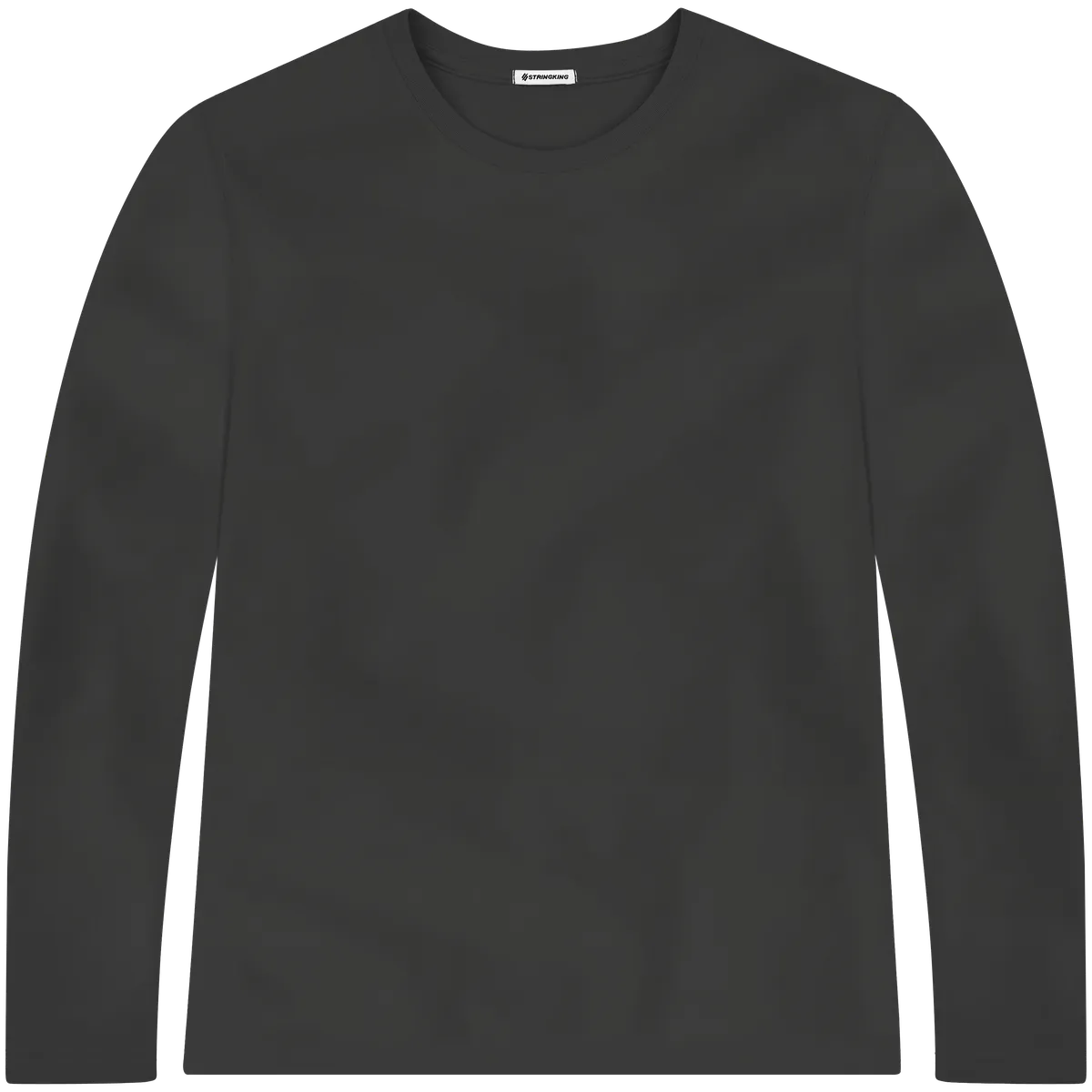 StringKing Men's StayCool Long Sleeve Tee - Sharp Fit, Black, Front