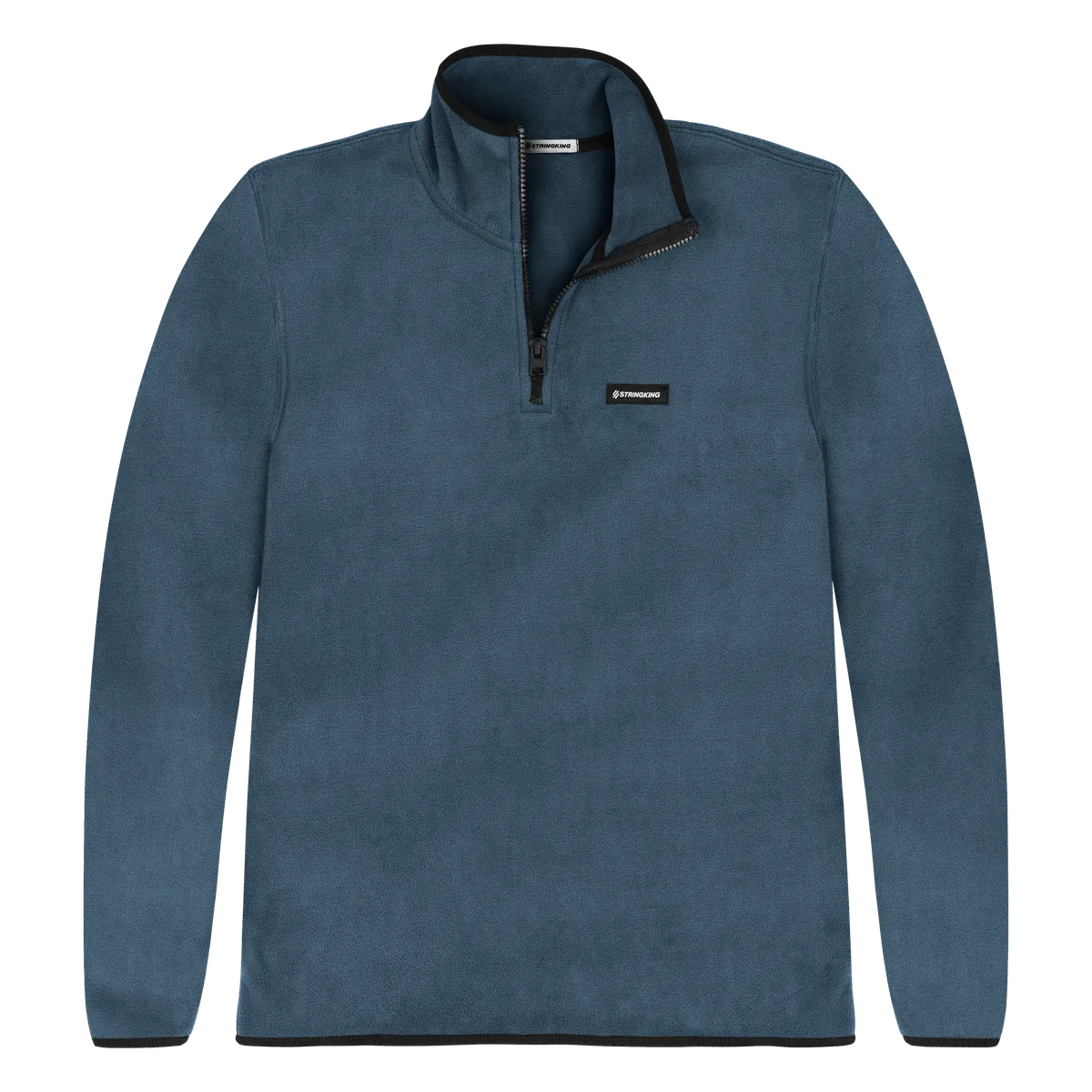 StringKing Men's Polartec Fleece Quarter Zip - Sharp Fit, Indian Teal, Front