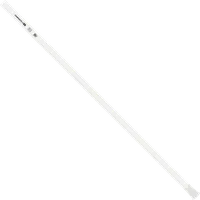 StringKing Composite 2 Pro Goalie - 162 Grams, White, Full Length, Angled, Left Side, With Butt End
