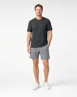 StringKing Men's StayCool Tee - Relaxed Fit, Black, Full Front - Human Model