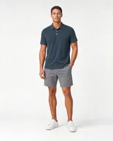 StringKing Men's Pima Terry Polo - Relaxed Fit, Navy, Full Front - Human Model