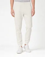 StringKing Men's Pima Terry Sweatpants - Sharp Fit, Tofu, Full Front - Human Model - Waist to Feet