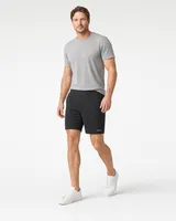 StringKing Men's StayCool Shorts - Relaxed Fit, Black, Full Front Angle - Human Model