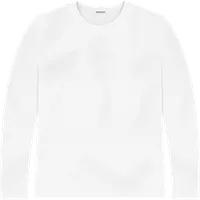 StringKing Men's StayWarm Long Sleeve Tee - Relaxed Fit, White, Front