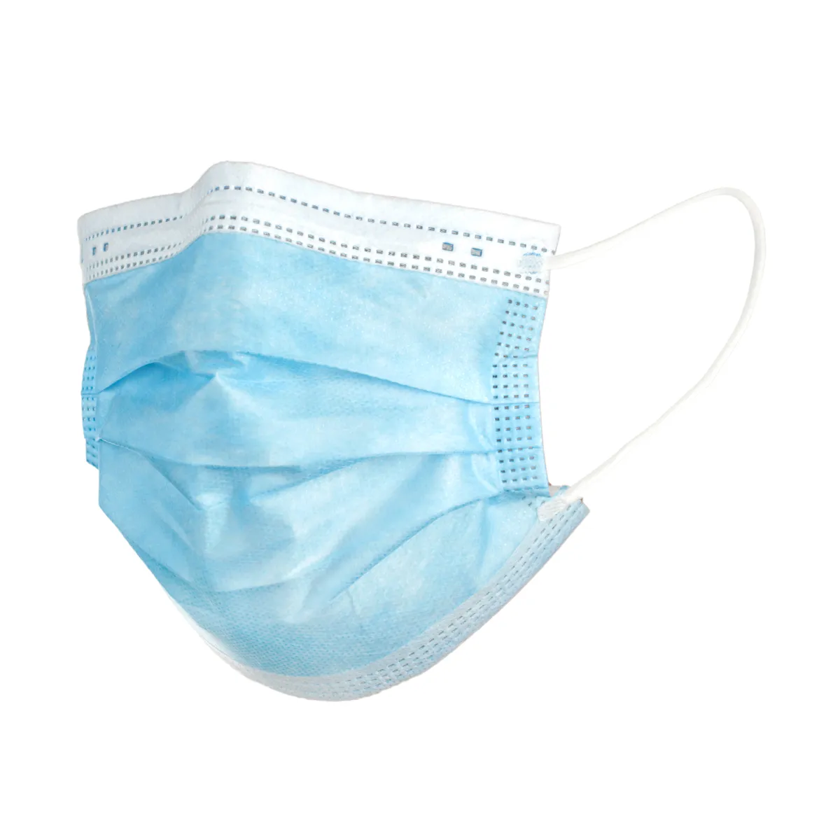 Disposable Surgical Mask Level 3 PPE Blue Angled View