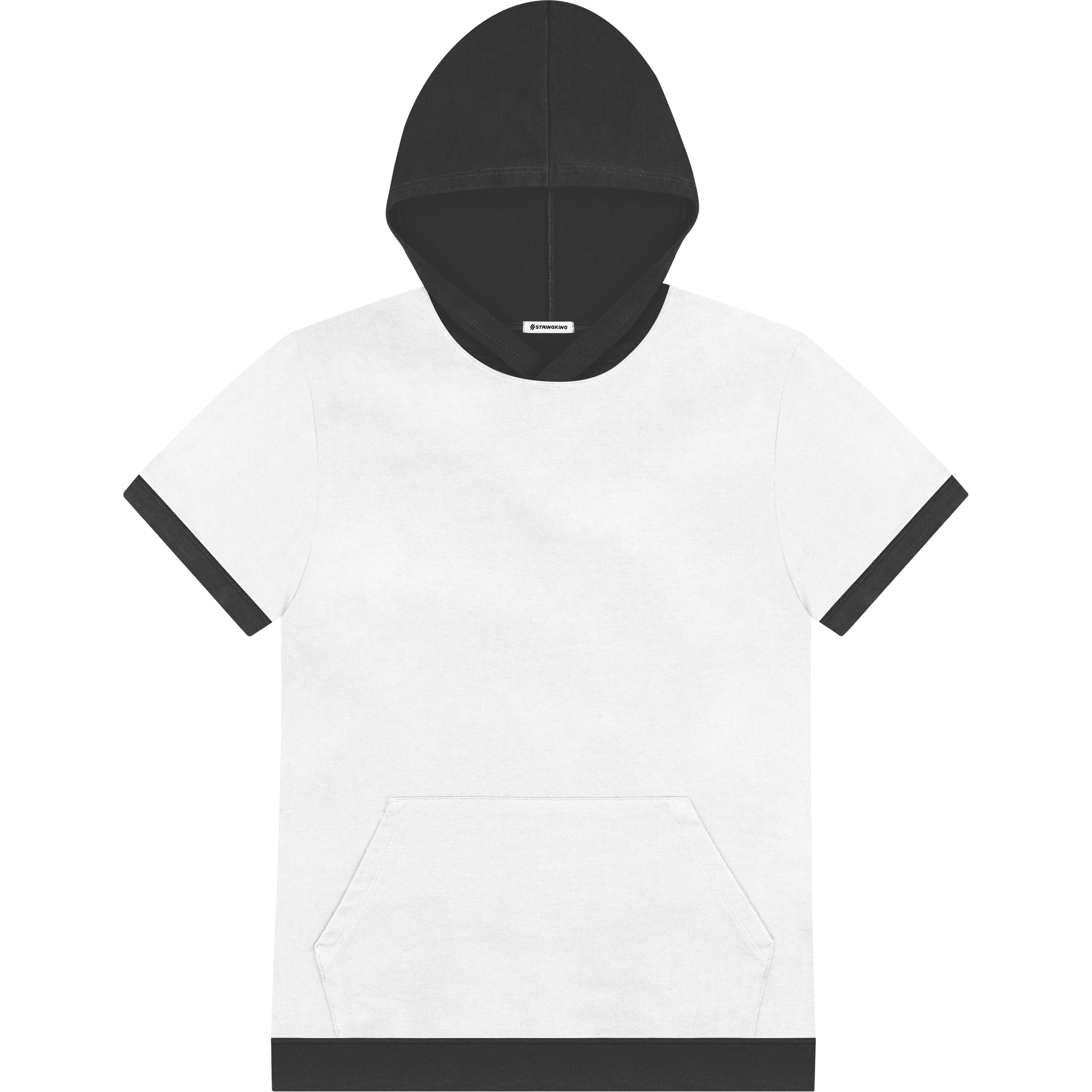 【SCENERITY】Cotton hooded short sleeve StringKing-Mens-Pima-Cotton-